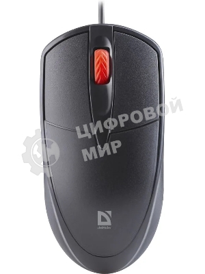 Мышь проводная Defender Icon MB-057 черный, 1000 dpi, USB, кнопки - 3