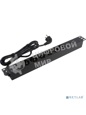 Блок розеток горизонтальный ExeGate ServerPro PDU-19H603 Al-6S-EU2.5, 19