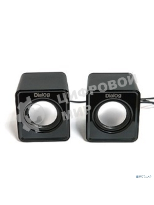 Акустическая система Dialog Colibri AC-02UP черный акустические колонки 2.0, 5W RMS, питание от USB