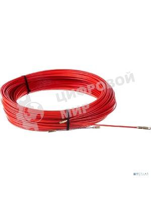 Протяжка кабельная Rexant (мини УЗК в бухте), стеклопруток, d=3,5 мм 100 м красная SDS