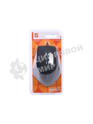 Мышь проводная Defender Accura MM-362 черный, 1600 dpi, USB, кнопки - 6
