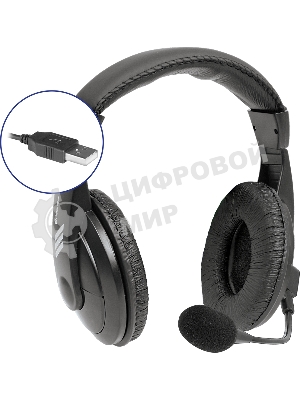 Гарнитура Defender Gryphon 750U чёрный, проводная