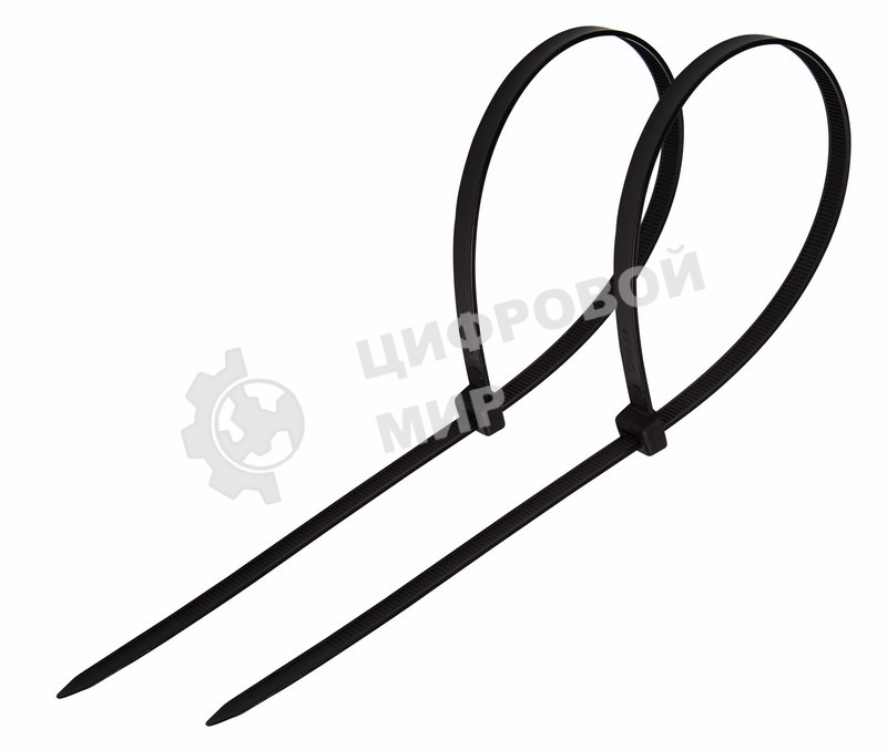 Хомут-стяжка кабельная нейлоновая Rexant 500 x7,6 мм, черная, упаковка 100 шт.