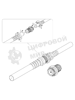 Переход гнездо F-гнездо F 