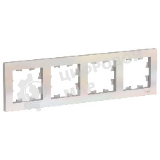 Рамка 4-м AtlasDesign универс. жемчуг SchE ATN000404