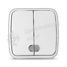 Выключатель 2-кл. ОП Электра 10А IP20 с подсветкой белый Союз 0030