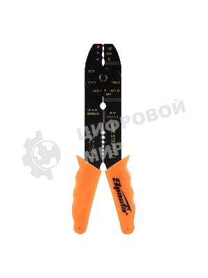 Щипцы Sparta 210 мм, для зачистки электропроводов и обжима контактных клемм, 1,5–6,5 мм