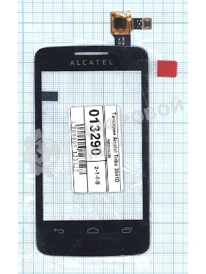 Сенсорное стекло (тачскрин) для Alcatel One Touch Tribe 3041D черное