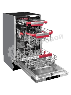 Встраиваемая посудомоечная машина GIM 4578 Узкая, 82х45х55 см, 10 комплектов, 8 программ