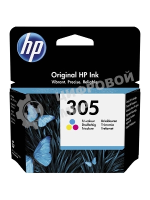 Картридж струйный HP 305 3YM60AE многоцветный (100 стр.) (2мл) для HP DJ 2320/2710/2720