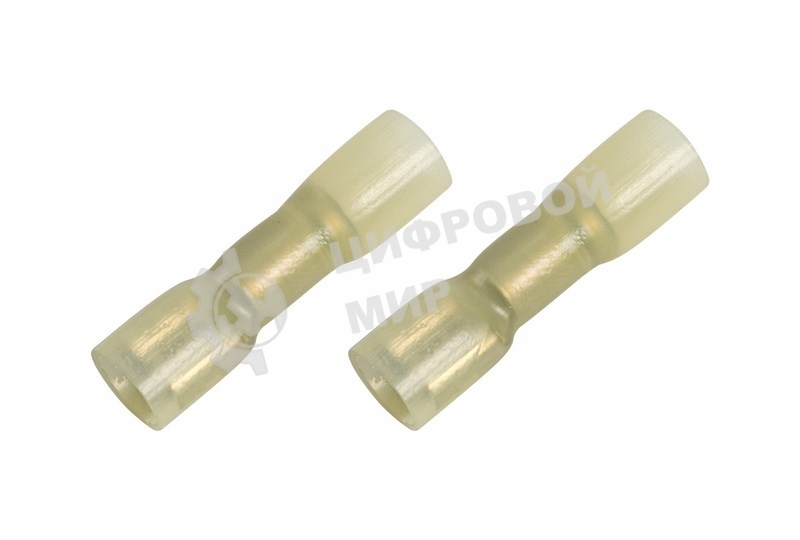 Клемма плоская Rexant полностью изолированная термоусаживаемая гнездо 6.6 мм 4-6 мм² (РПи-м-т 6.0-(6.3) желтый