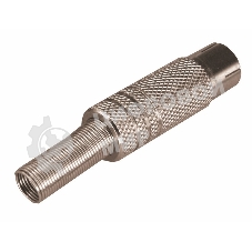 Разъем гнездо TV никель c пружиной Rexant