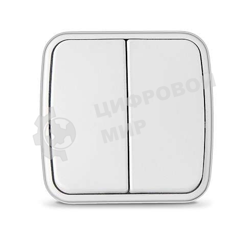 Выключатель 2-кл. ОП Электра 10А IP20 белый Союз 0031