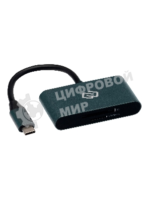 Устройство чтения карт памяти Type C Digma CR-С2501-G темно-серый