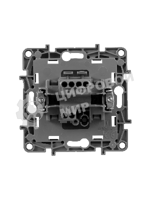 Выключатель 1-клавишный, авт.клеммы, 10AX, 250 В 672401 Legrand Etika Алюминий