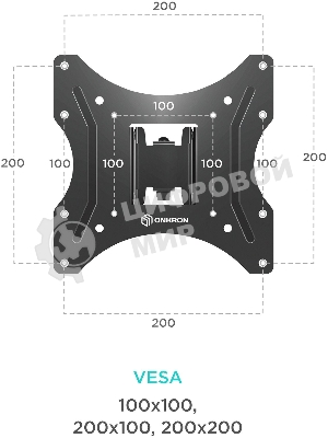 Кронштейн ONKRON M2S для телевизора 17
