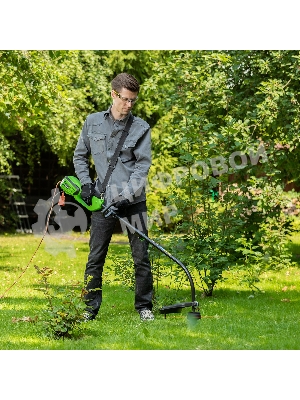 Триммер электрический Сибртех ЭКИ-1100, 1100 Вт, 350 мм, разборная штанга,катушка