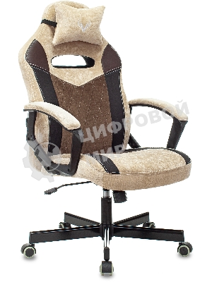 Кресло Бюрократ VIKING 6 KNIGHT BR FABRIC коричневый, ткань, 120 кг, механизм качания