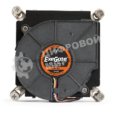 Кулер для процессора ExeGate ESNK-0049.PWM.1U.115x.Cu бронзовый, 75 мм, медь, 5000 об/мин, 54 дБ, 4 pin, 115 Вт, 30 мм
