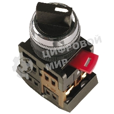 Переключатель AC-22 на 2 полож. черный I-O 1з+1p IEK BSW10-AC-2-K02