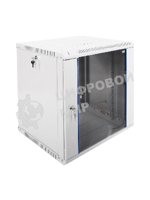 Шкаф телекоммуникационный настенный разборный ЭКОНОМ 12U (600 × 520) дверь стекло