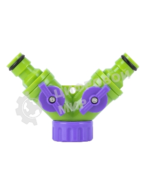 Разветвитель Palisad 2-канальный регулируемый со штуцерами