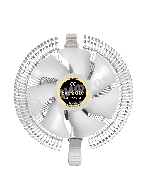 Кулер для процессора ExeGate Wizard EE91-PWM.RGB серебристый, 90 мм, алюминий, 2400 об/мин, 24 дБ, 4 pin, 75 Вт, 48 мм