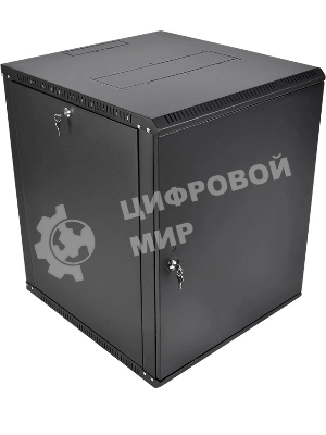 Шкаф телекоммуникационный настенный разборный ЦМО ЭКОНОМ 15U (600 520) дверь металл, черный