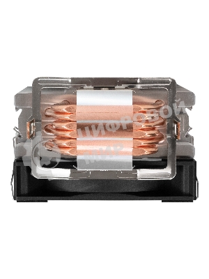 Кулер ExeGate Wizard EXX600-PWM.FRGb (Al+Cu, 6 тепл.трубки, LGA775/1150/1151/1155/1156/1200/1700/1851/AM2/AM2+/AM3/AM3+/AM4/AM5/FM1/FM2/754/939/940, TDP 180W, Fan 120мм PWM, 800-2400RPM, Hydro bearing, 4pin, 11-24db, 540г, FRGb подсветка, с термопастой, на защелках, Color Box)