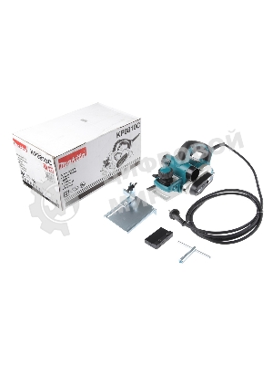 Рубанок Makita KP0810C Рубанок,1050Вт,12000об\м,ширина-82мм,глуб-4мм,3.2кг,кор,парал упор