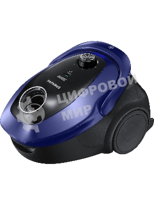 Пылесос Samsung VC20M251AWB синий, 460/2000 Вт, уборка сухая, пылесборник мешок 2.5 л