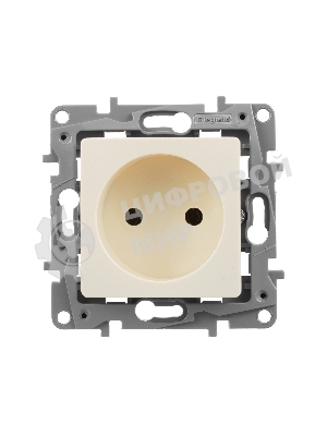 Розетка 2К винты, сл. кость ETIKA 