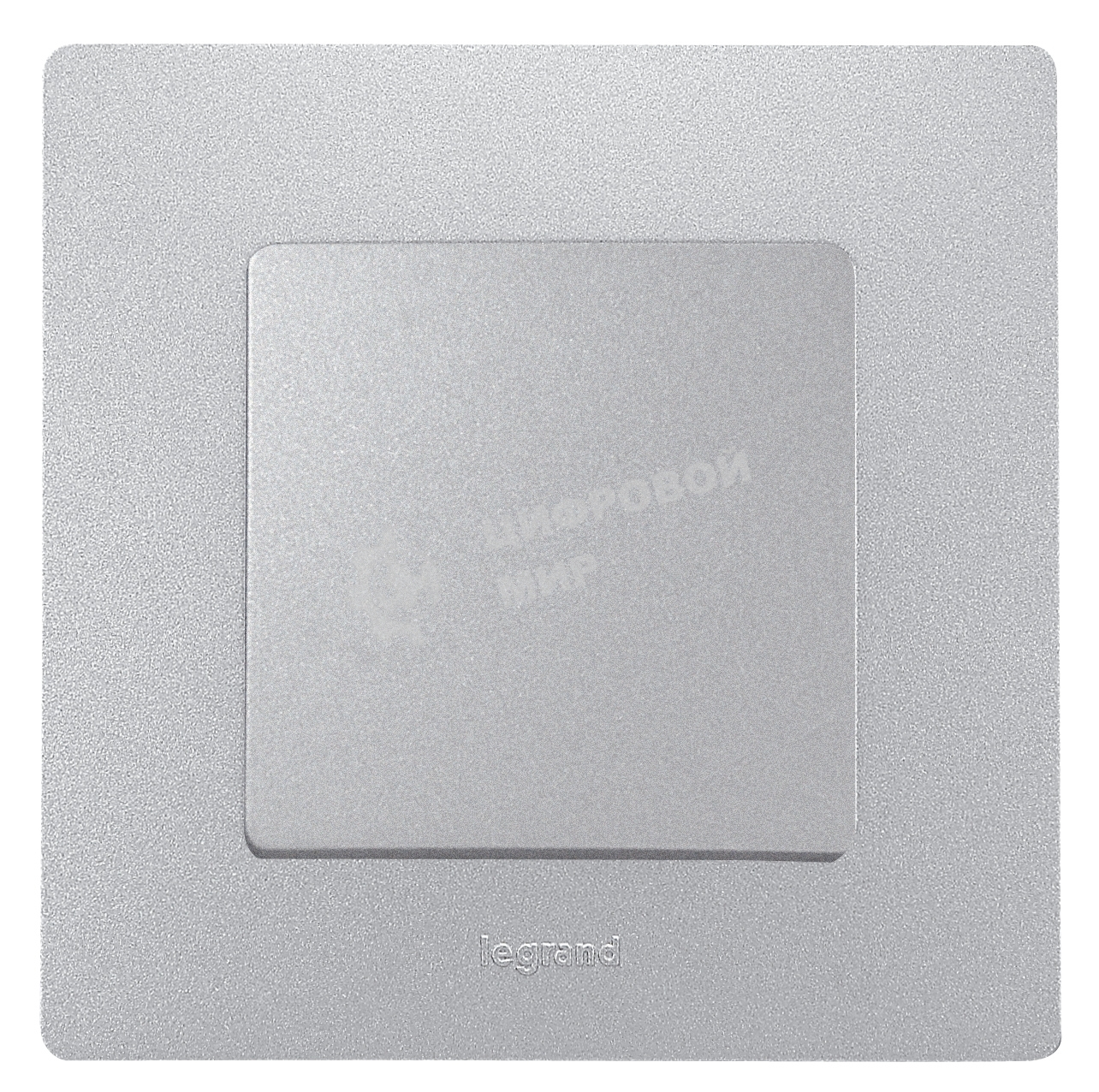 Выключатель 1-клавишный, авт.клеммы, 10AX, 250 В 672401 Legrand Etika Алюминий