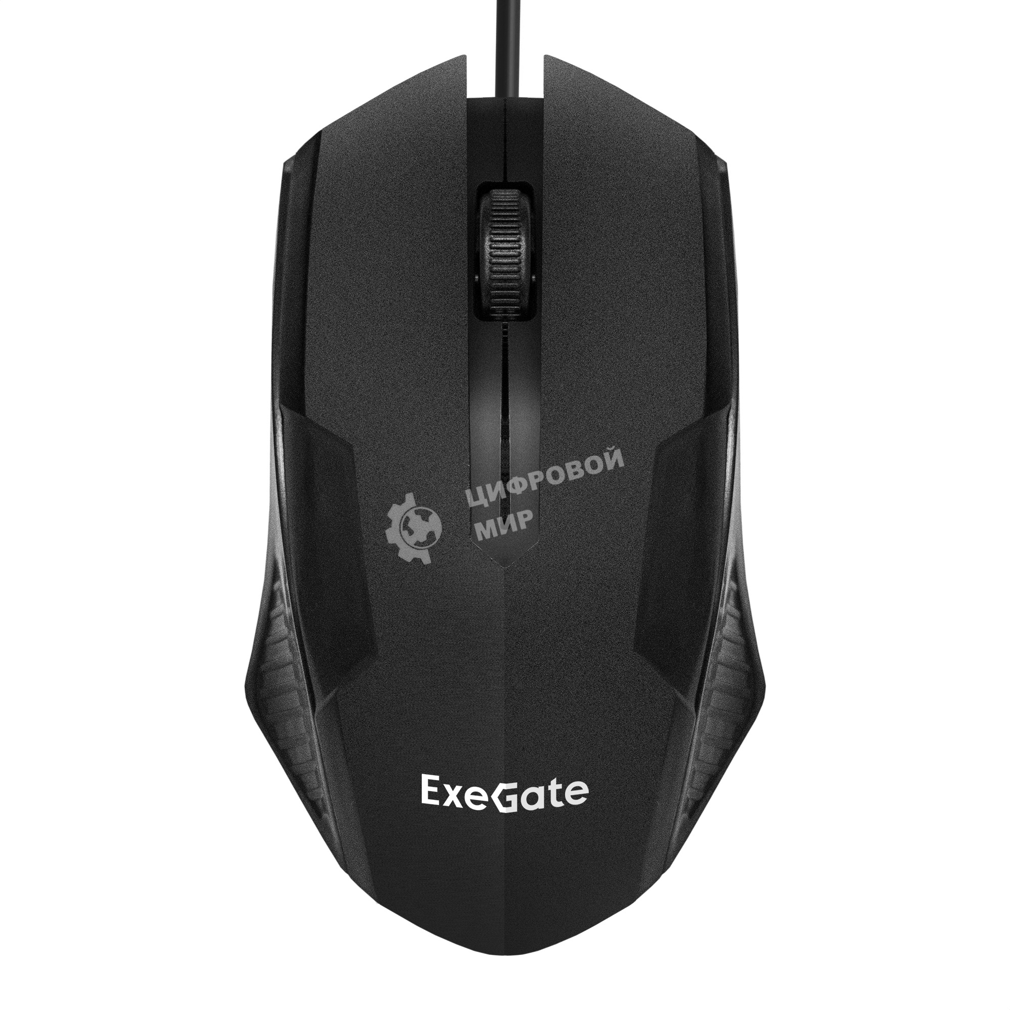 Мышь проводная ExeGate SH-9025L2 OEM черный, 1000 dpi, USB, кнопки - 3