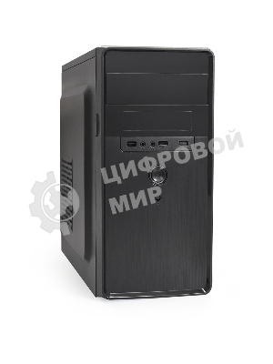 Компьютерный корпус Minitower ExeGate EX286412RUS BA-309 (mATX, без БП, 2хUSB, HD аудио, черный)