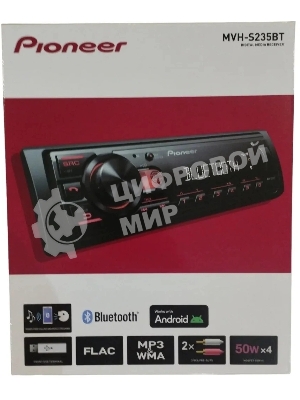 Автомагнитола Pioneer MVH-S235BT 1DIN 4x50Вт 2 RDS