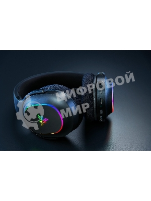 Гарнитура Razer Barracuda X Chroma чёрный, беспроводная, радиоканал, до 70 ч, съёмный микрофон, подсветка