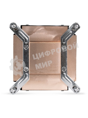 Кулер для процессора ExeGate ESNK-0049.PWM.1U.115x.Cu бронзовый, 75 мм, медь, 5000 об/мин, 54 дБ, 4 pin, 115 Вт, 30 мм