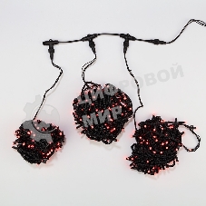 Гирлянда Neon-night LED ClipLight 24V, 3 нити по 20 м, свечение с динамикой, цвет диодов красный