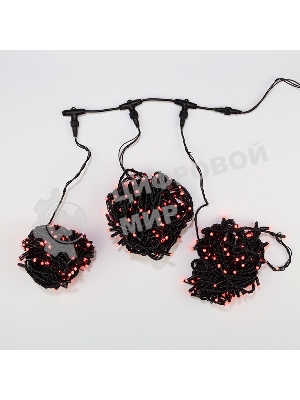 Гирлянда Neon-night LED ClipLight 24V, 3 нити по 20 м, свечение с динамикой, цвет диодов красный