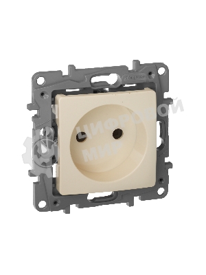 Розетка 2К винты, сл. кость ETIKA 
