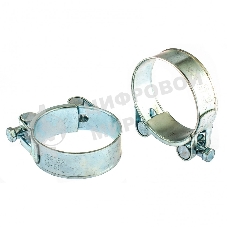 Хомуты металлические Сибртех силовые 56-59 мм, ширина 22 мм, шарнирные, W1, 2 шт.