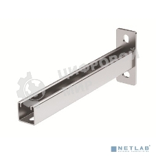 Консоль одиночная, 41х41 мм, осн.200, нержавеющая