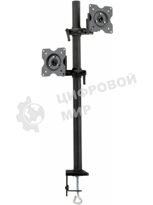 Настольное наклонно-поворотное крепление Kromax OFFICE-5, для 2-х LCD мониторов 13