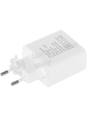 Сетевое зарядное устройство Digma DGW3D 3A PD+QC белый