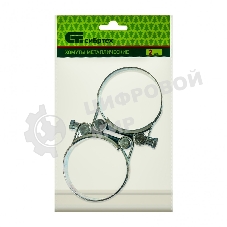 Хомуты металлические Сибртех силовые 56-59 мм, ширина 22 мм, шарнирные, W1, 2 шт.