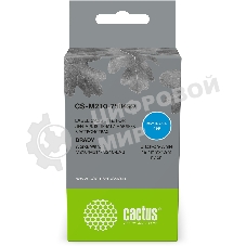 Картридж ленточный Cactus CS-M210-750499 черный шрифт, белый фон (19.1 мм, 4.9 м) для Brady M210/M211/M210-LAB