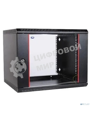 Шкаф телекомм. настенный разборный ЦМО 9U (600х650) дверь стекло, черный