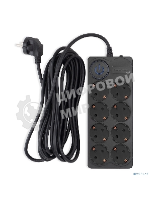 Сетевой фильтр Ippon BK-8-EU-5-10-B 5 м, 8 розеток, черный, коробка