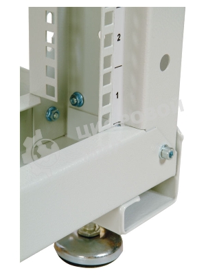 Стойка двухрамная ЦМО СТК-24.2 24U 620 мм X 800 мм направл. закл. гайки 250 кг серый